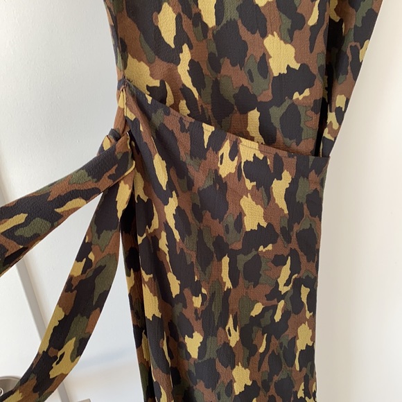 Never Fully Dressed Camouflage Wrap Dress - Picture 4 of 6